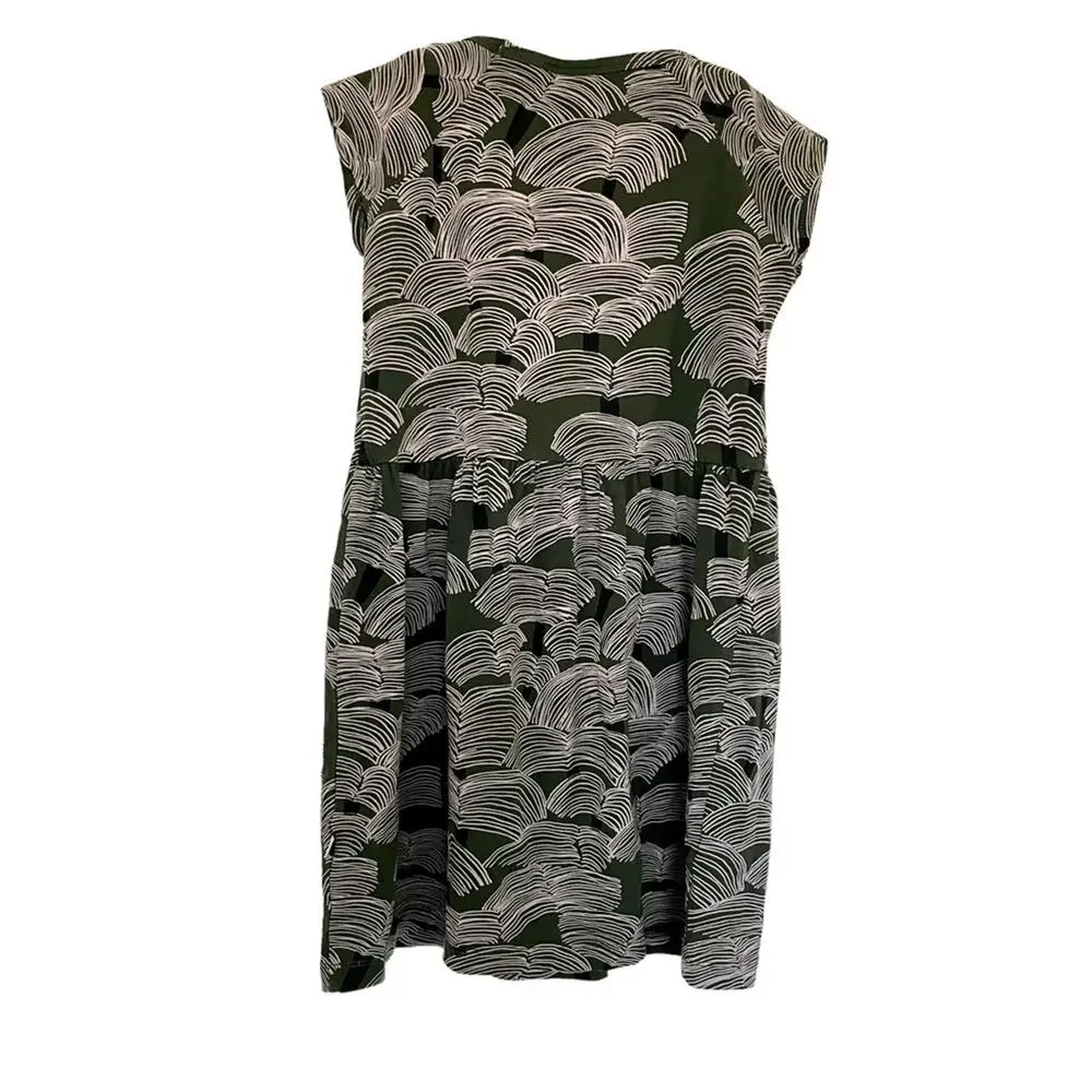 Papu girls European designer jersey geometric design dress size 7-8